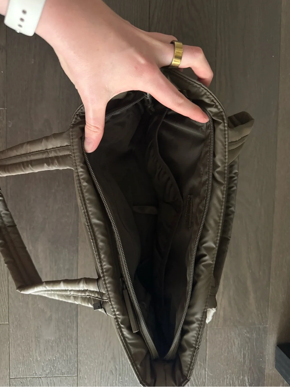 NWT Calpak Luka Mini Tote in Mushroom